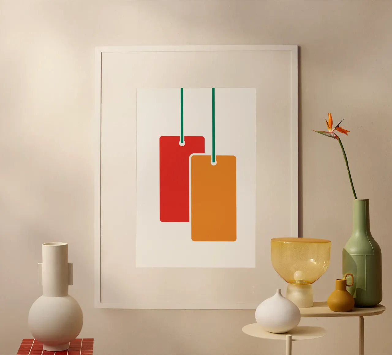 Tagged Value poster con telaio in legno da galihstudio