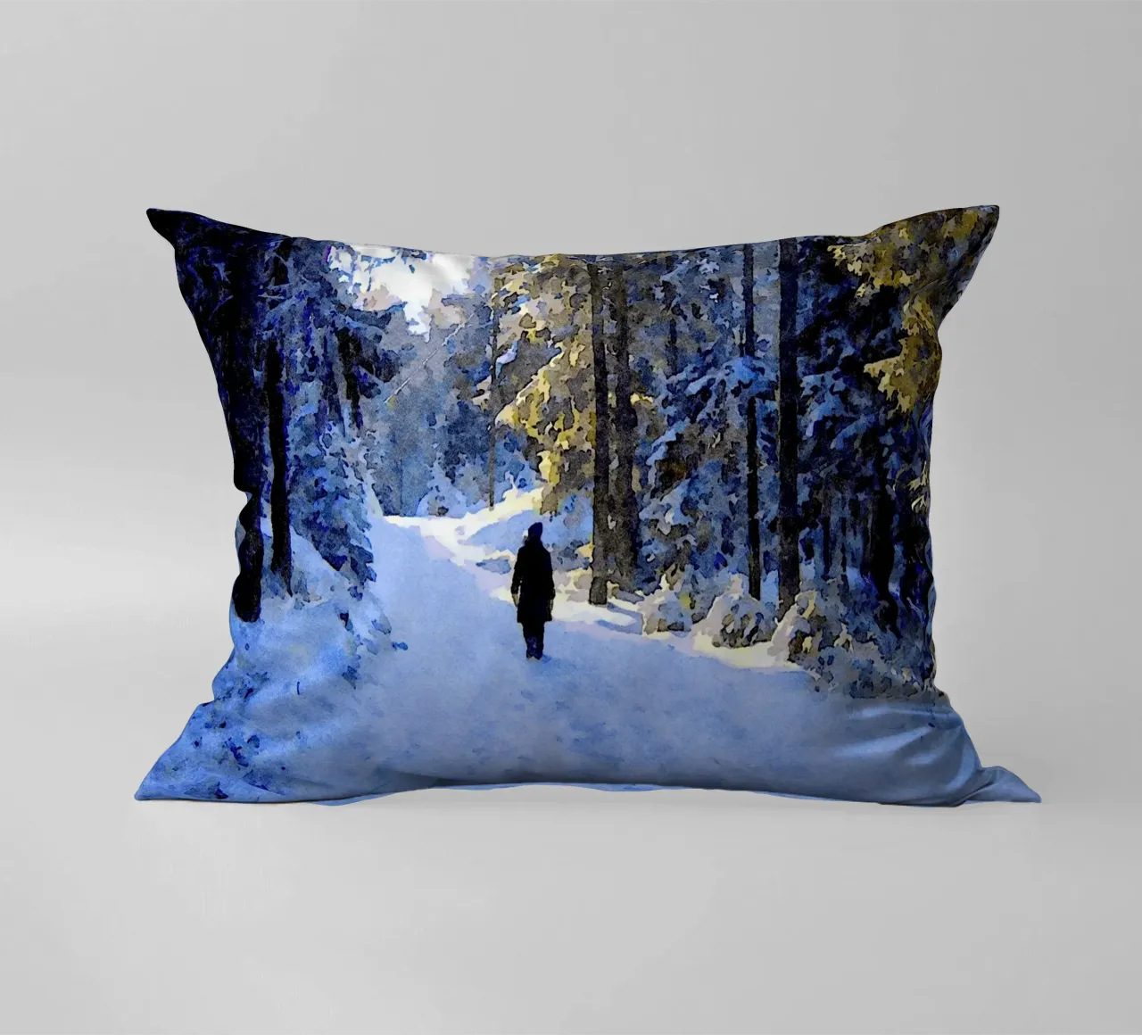 Passeggiate invernali cuscino da Massimo Frascogna