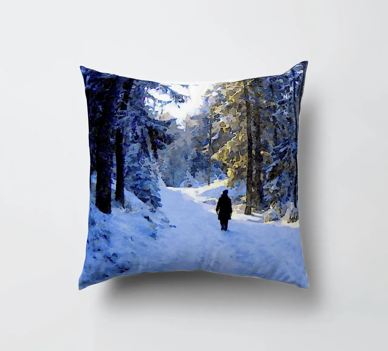 Passeggiate invernali cuscino da Massimo Frascogna
