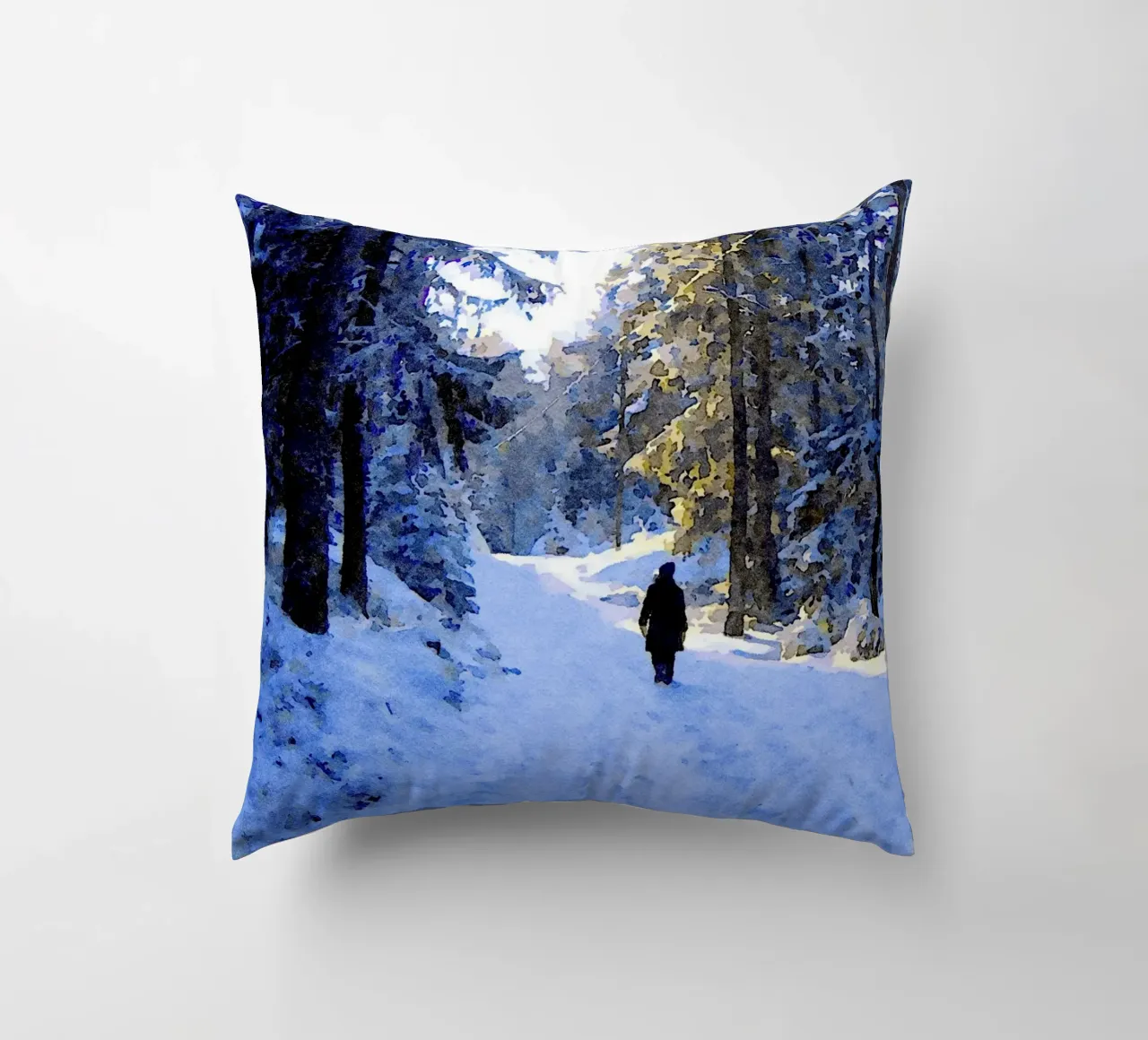 Passeggiate invernali cuscino da Massimo Frascogna