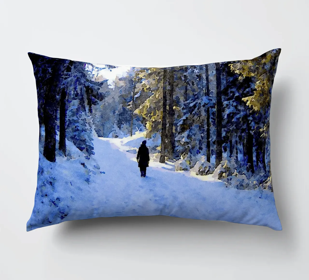 Passeggiate invernali cuscino da Massimo Frascogna
