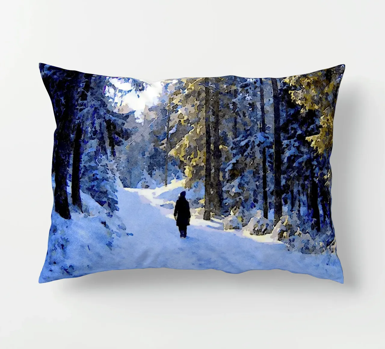 Passeggiate invernali cuscino da Massimo Frascogna