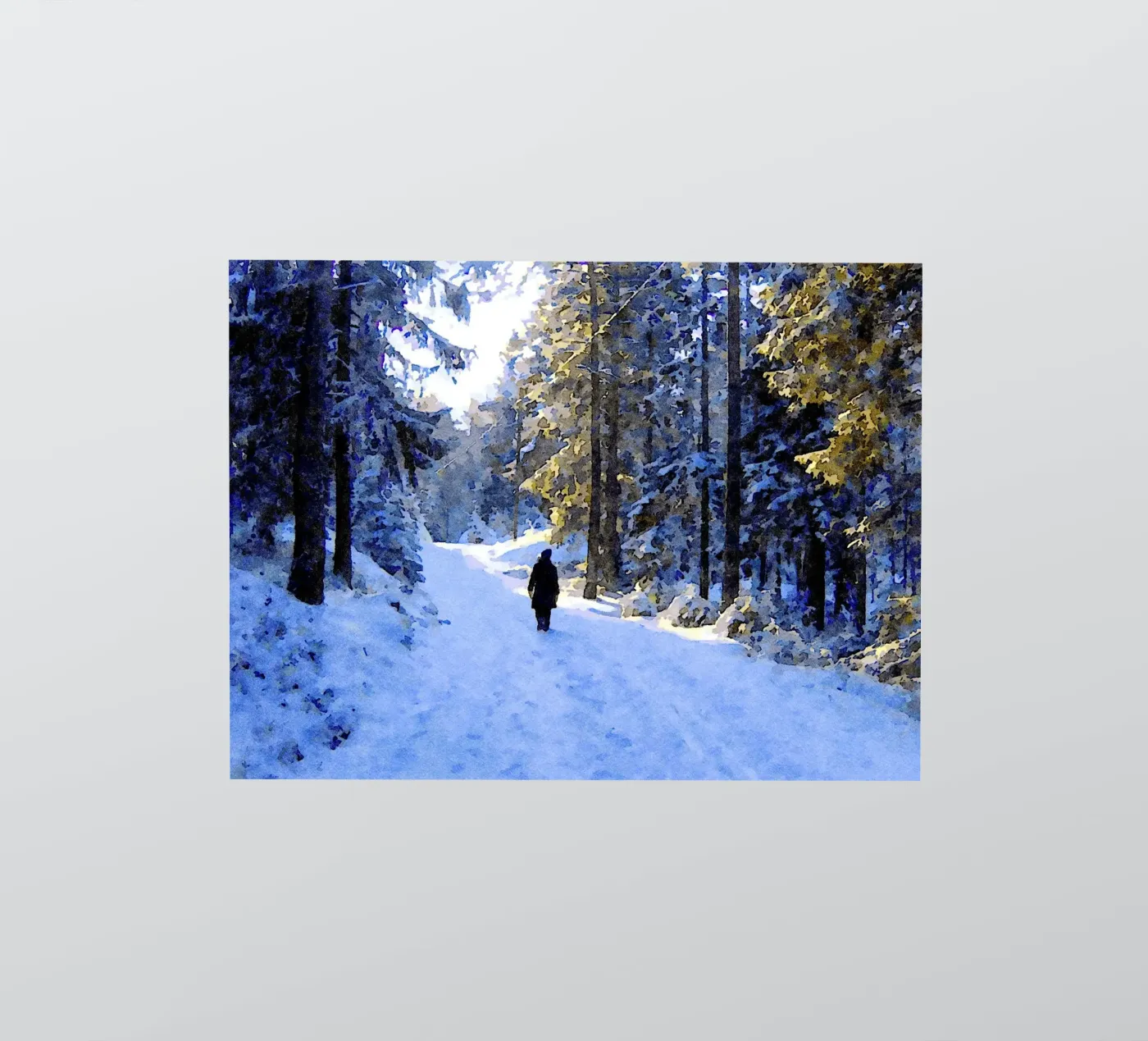 Winter walking sticker by Massimo Frascogna