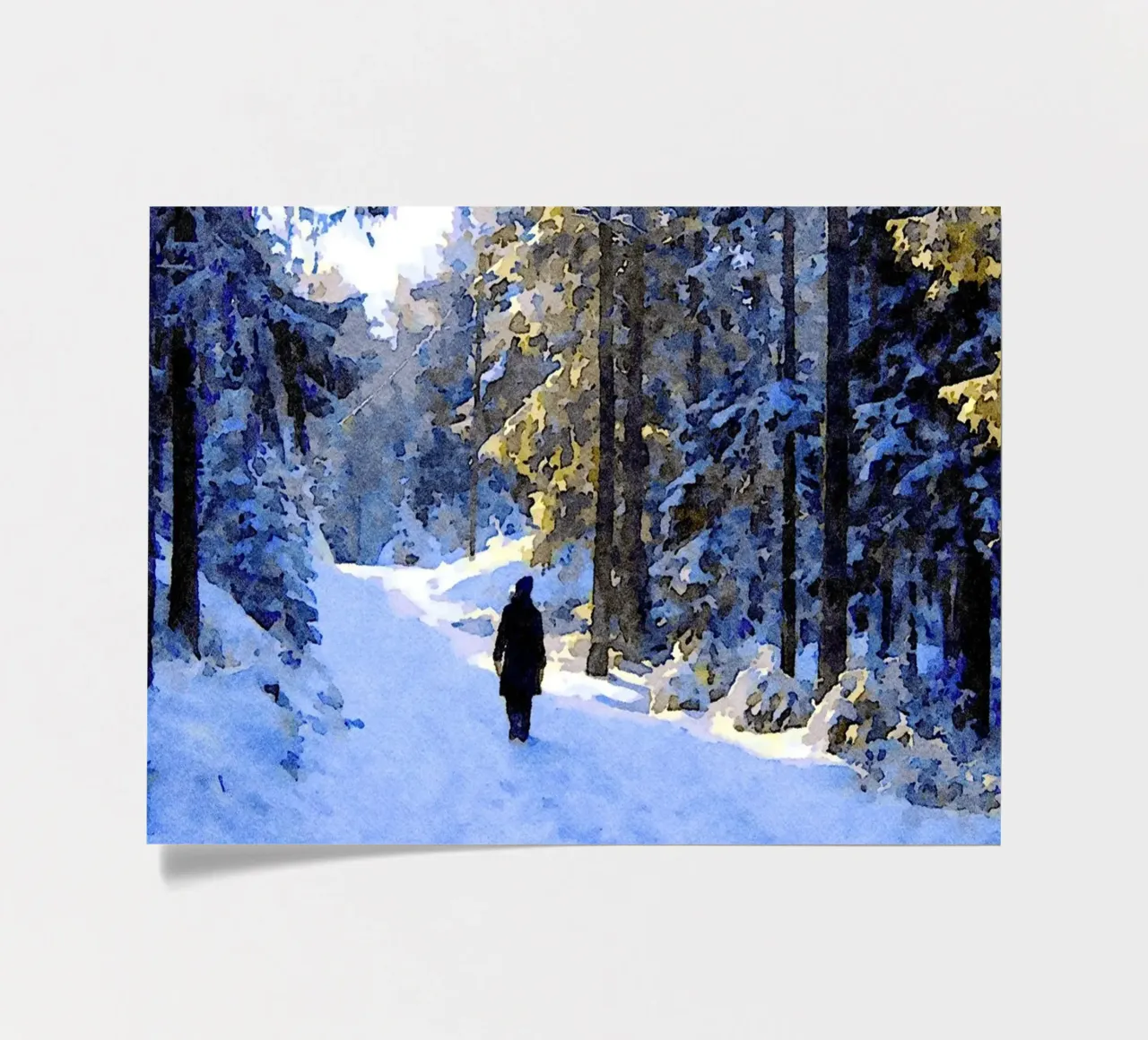 Winter walking sticker sheet by Massimo Frascogna