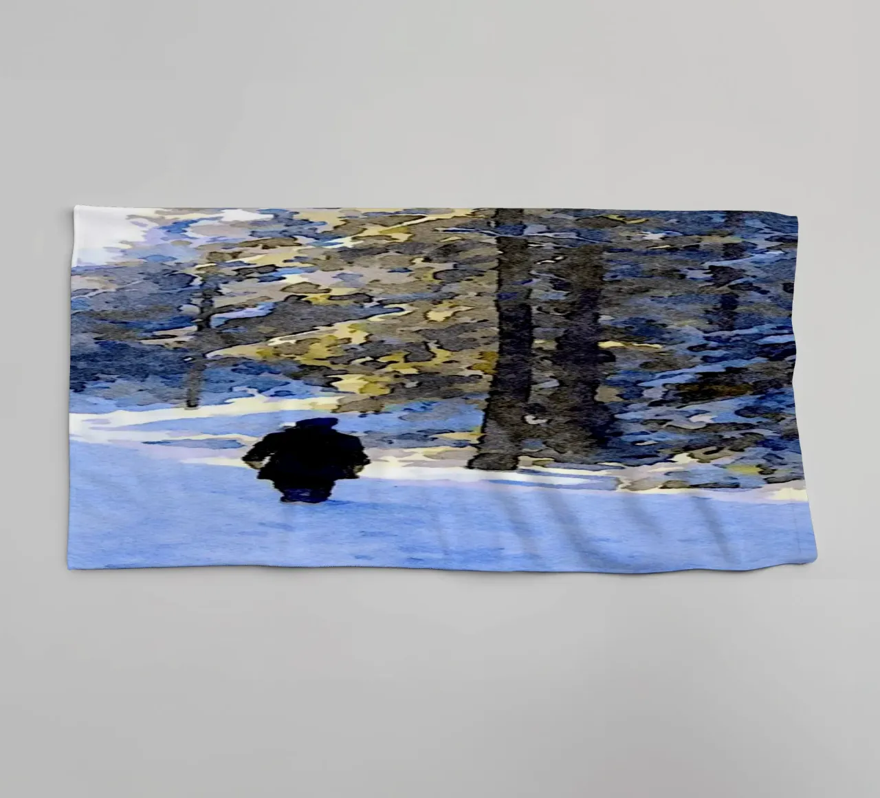 Passeggiate invernali asciugamano da bagno da Massimo Frascogna