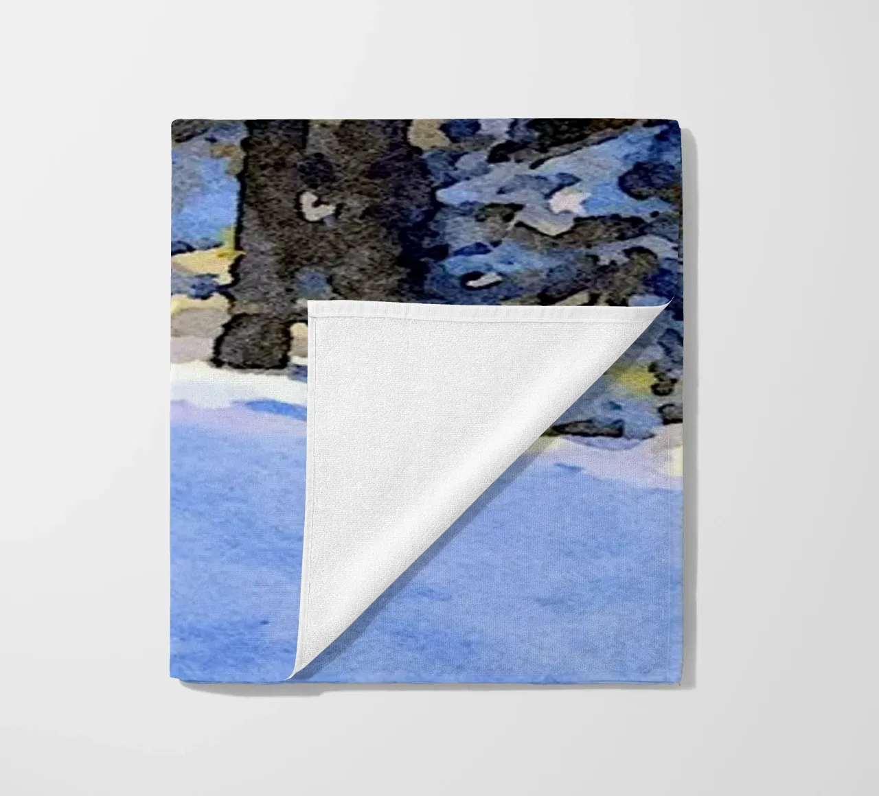 Winter walking beach towel by Massimo Frascogna