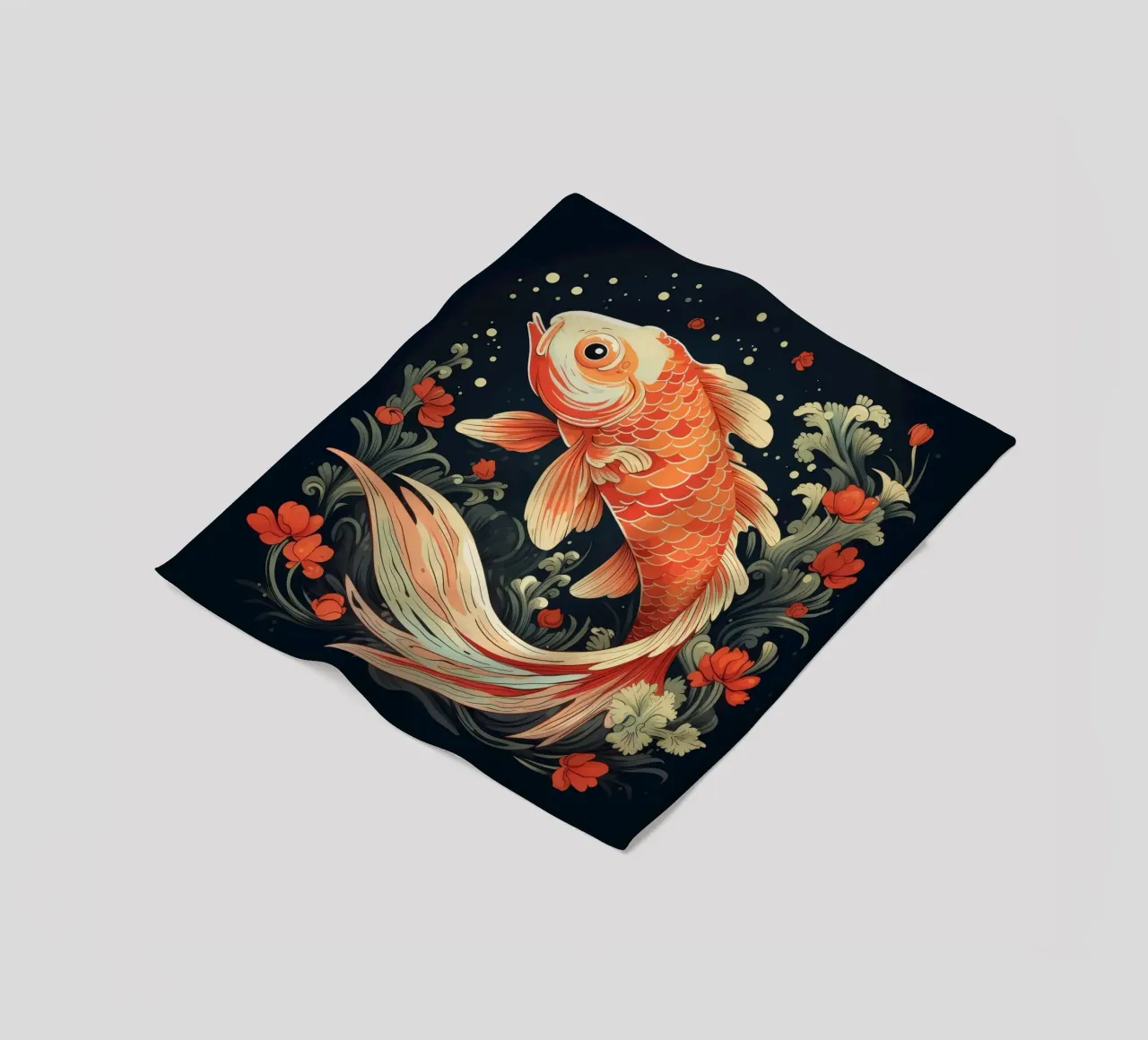 Pesce Koi retrò coperta in pile da Funny Animals