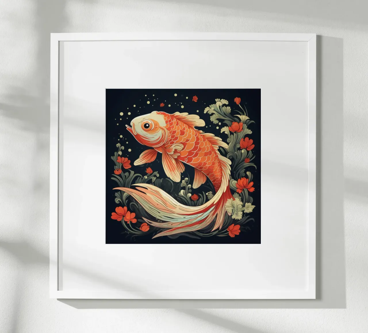 Pesce Koi retrò carta hahnemühle da Funny Animals