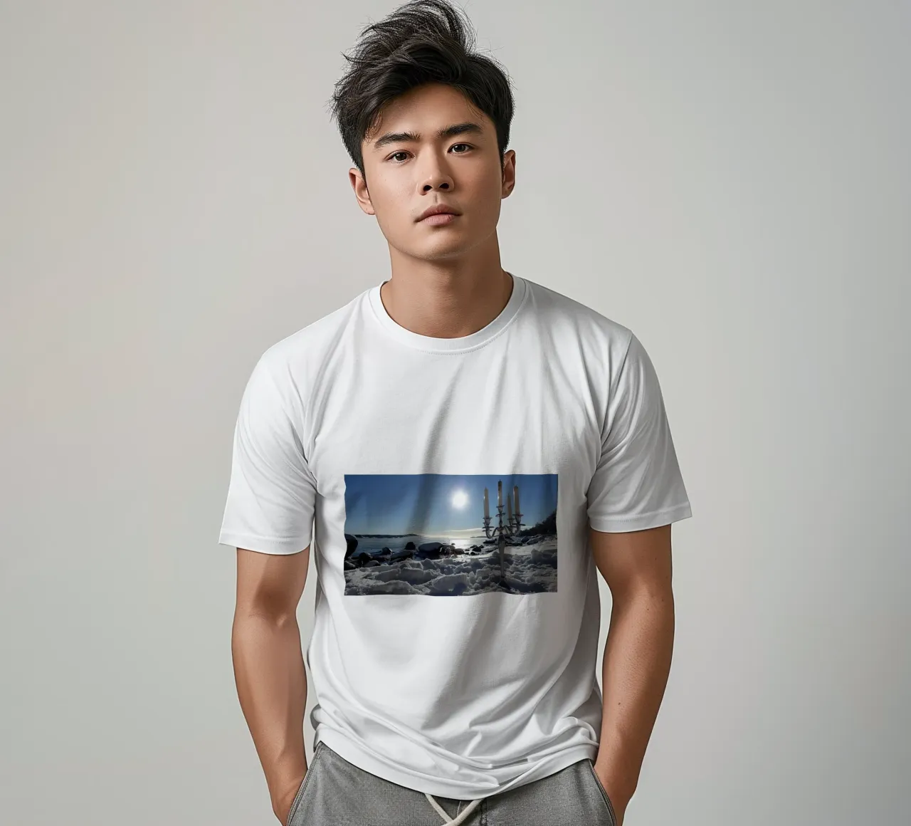 Il candelabro e l'inverno t-shirt da Massimo Frascogna