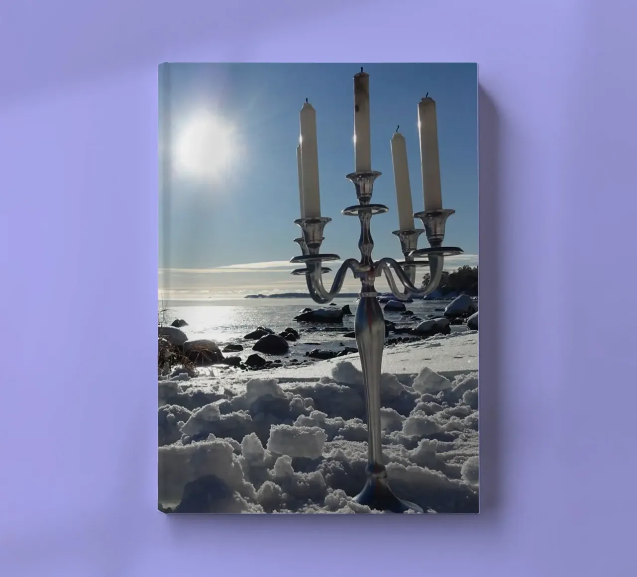 The candelabra and the winter notebook by Massimo Frascogna