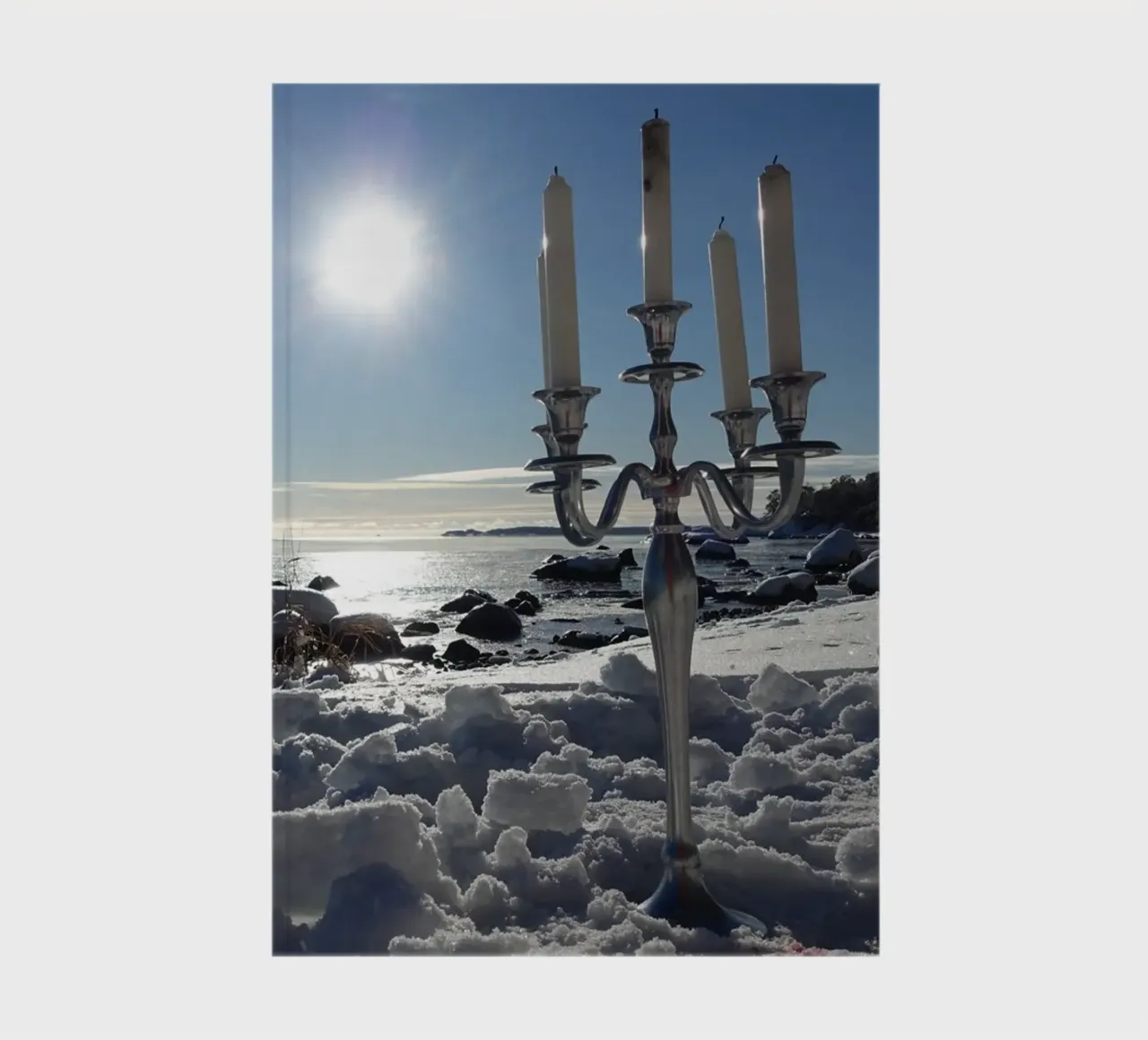 The candelabra and the winter notebook by Massimo Frascogna