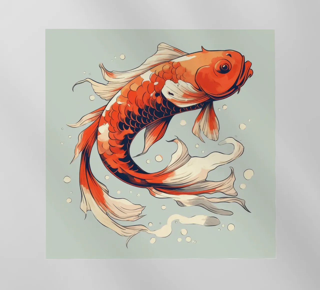 Pesce Koi retrò pellicola backlit da Funny Animals