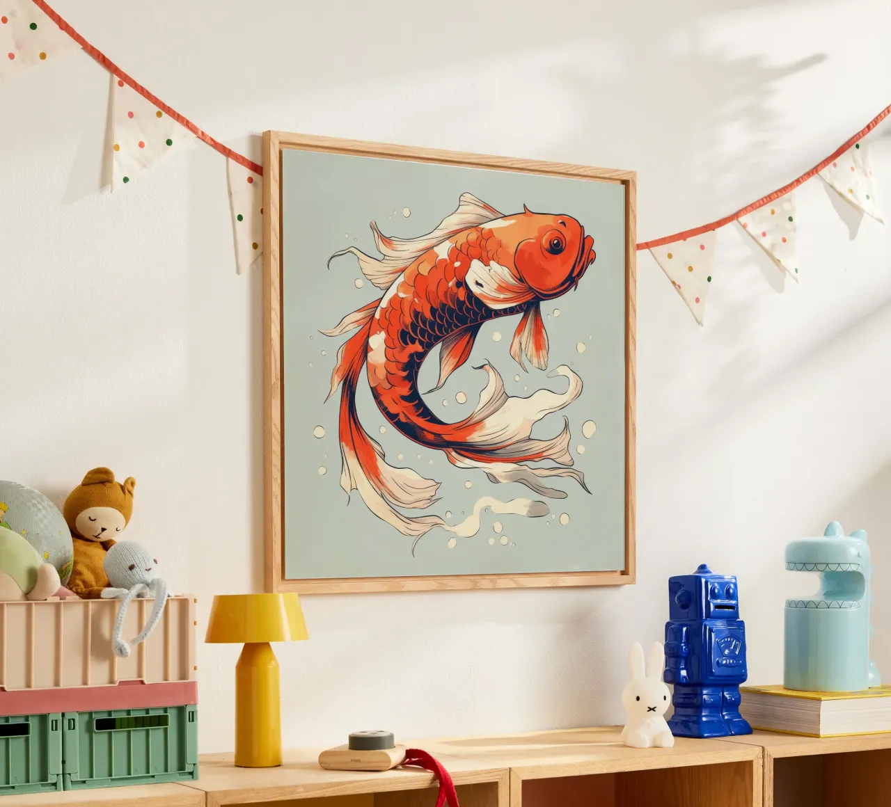 Pesce Koi retrò plexiglass da Funny Animals