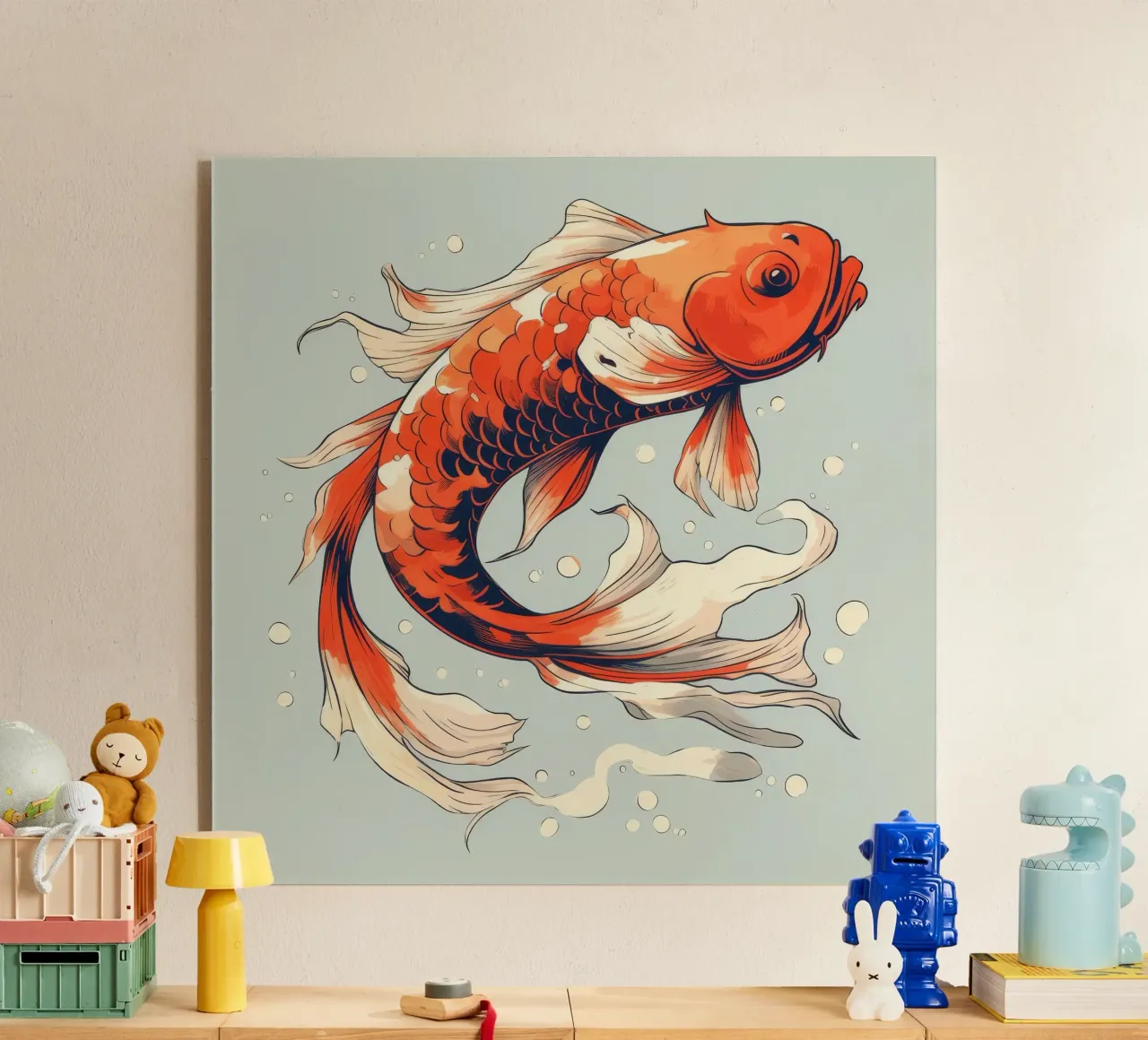 Pesce Koi retrò plexiglass da Funny Animals