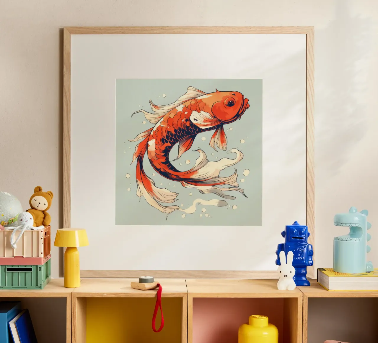 Pesce Koi retrò carta hahnemühle da Funny Animals