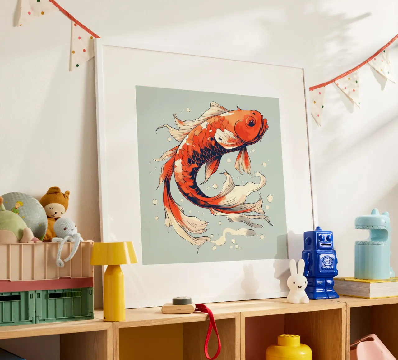 Pesce Koi retrò carta hahnemühle da Funny Animals
