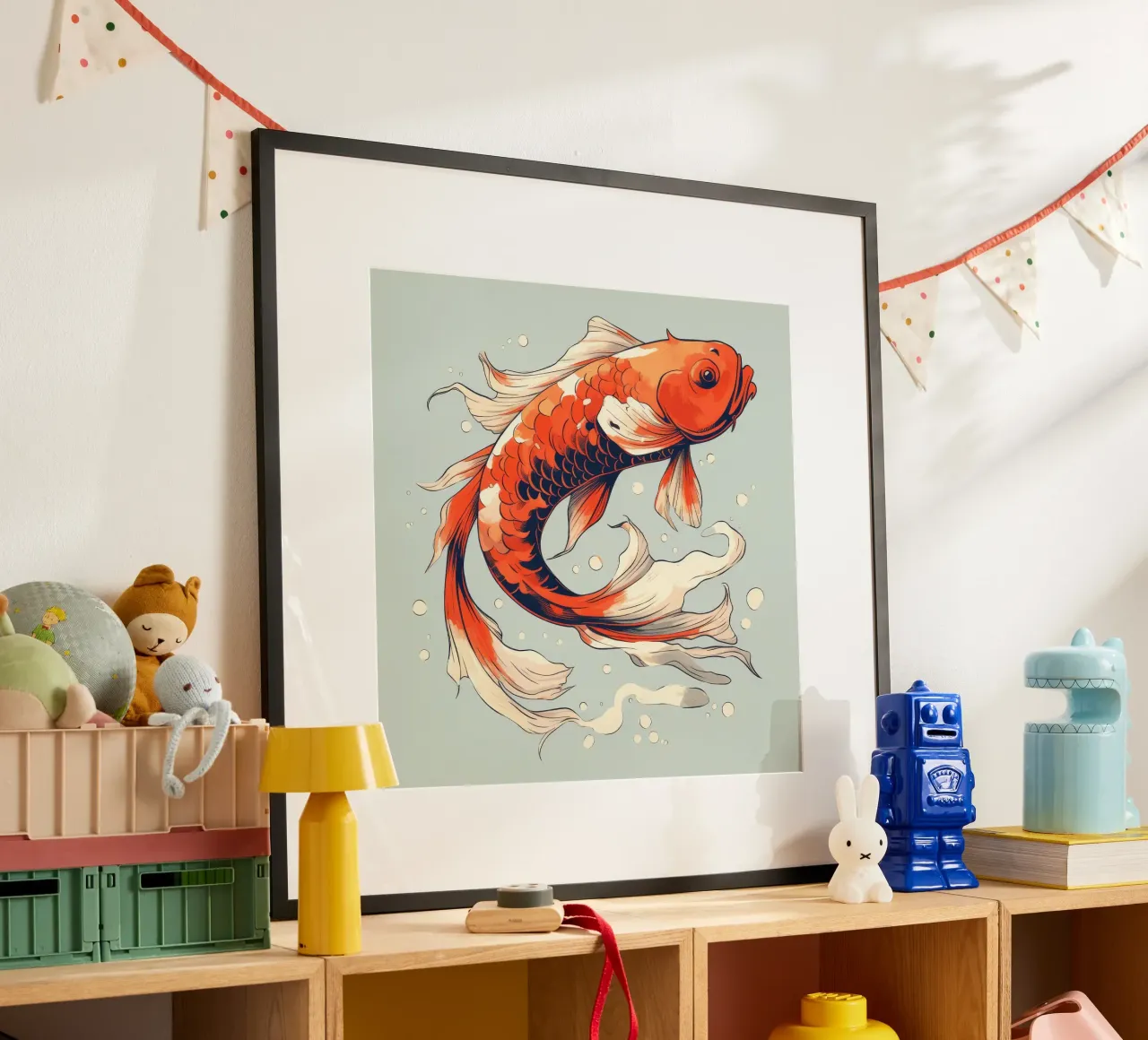 Pesce Koi retrò carta hahnemühle da Funny Animals