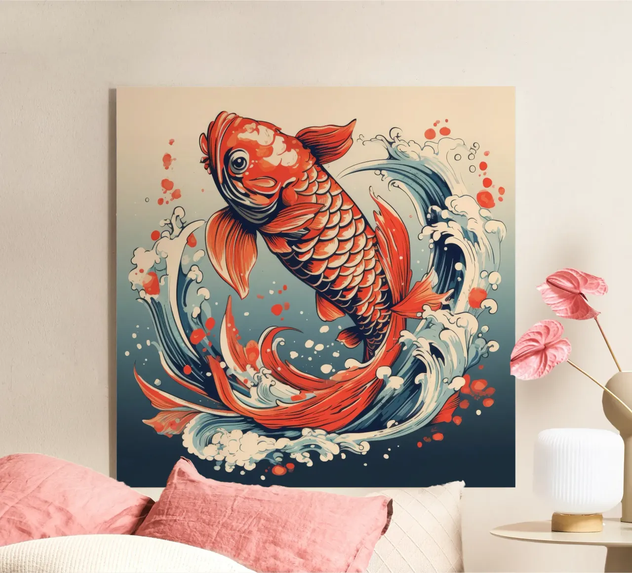 Pesce Koi retrò plexiglass da Funny Animals