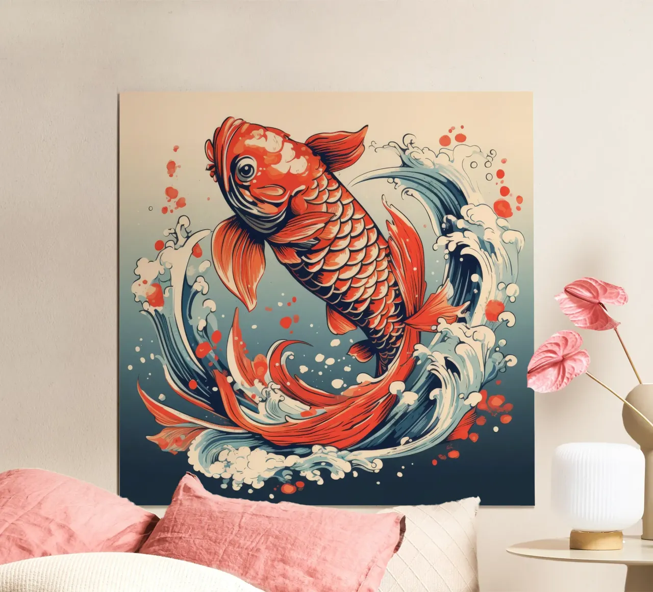 Pesce Koi retrò carta hahnemühle da Funny Animals