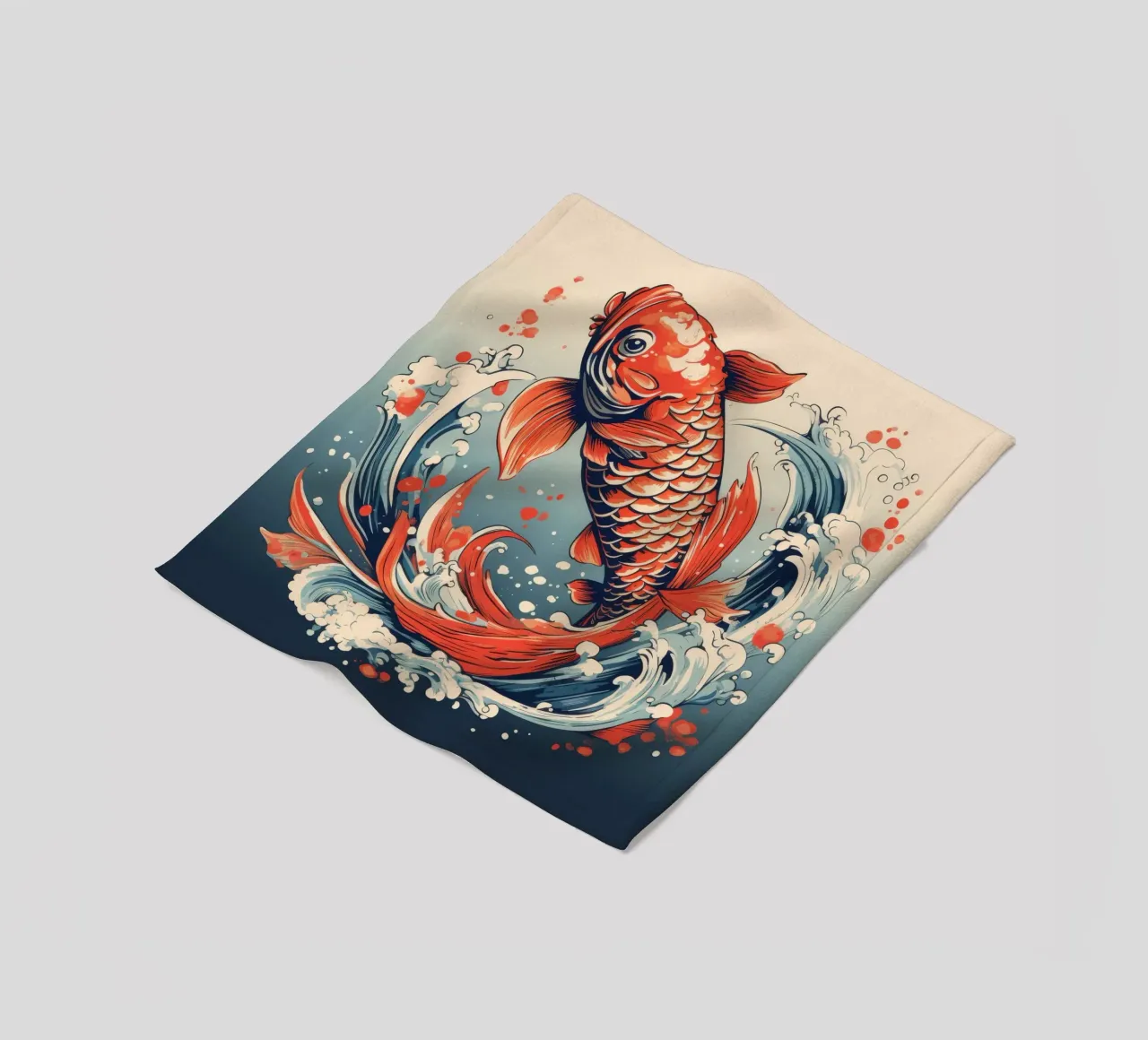 Pesce Koi retrò coperta in pile da Funny Animals