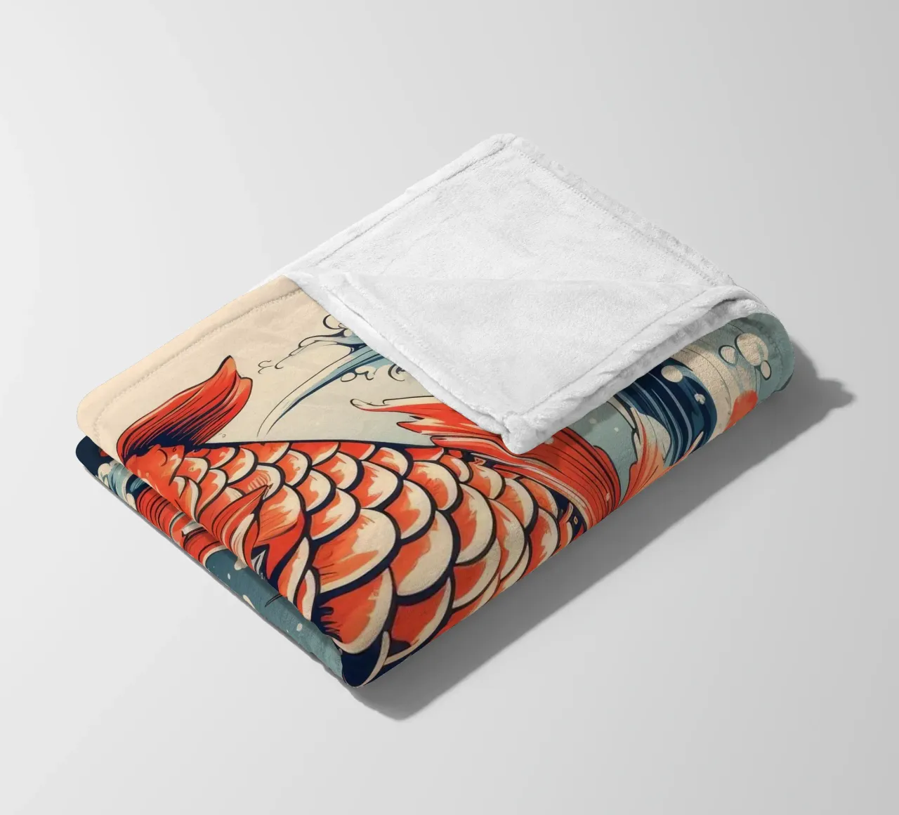 Pesce Koi retrò coperta in pile da Funny Animals