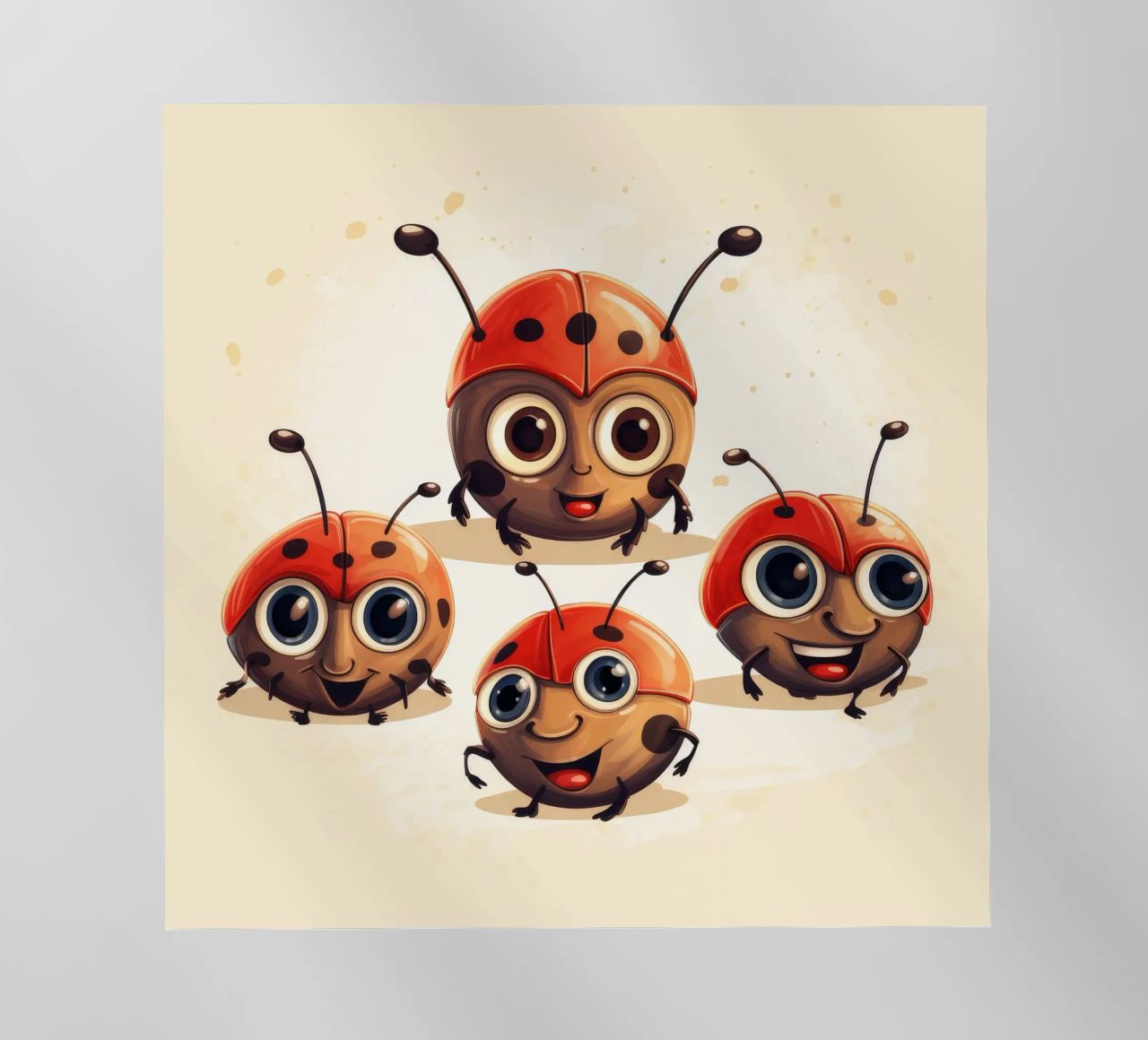 Retro Ladybug Gang pellicola backlit da Funny Animals