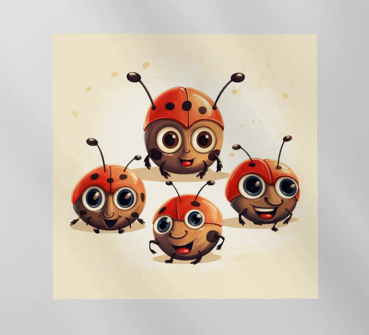 Retro Ladybug Gang pellicola backlit da Funny Animals
