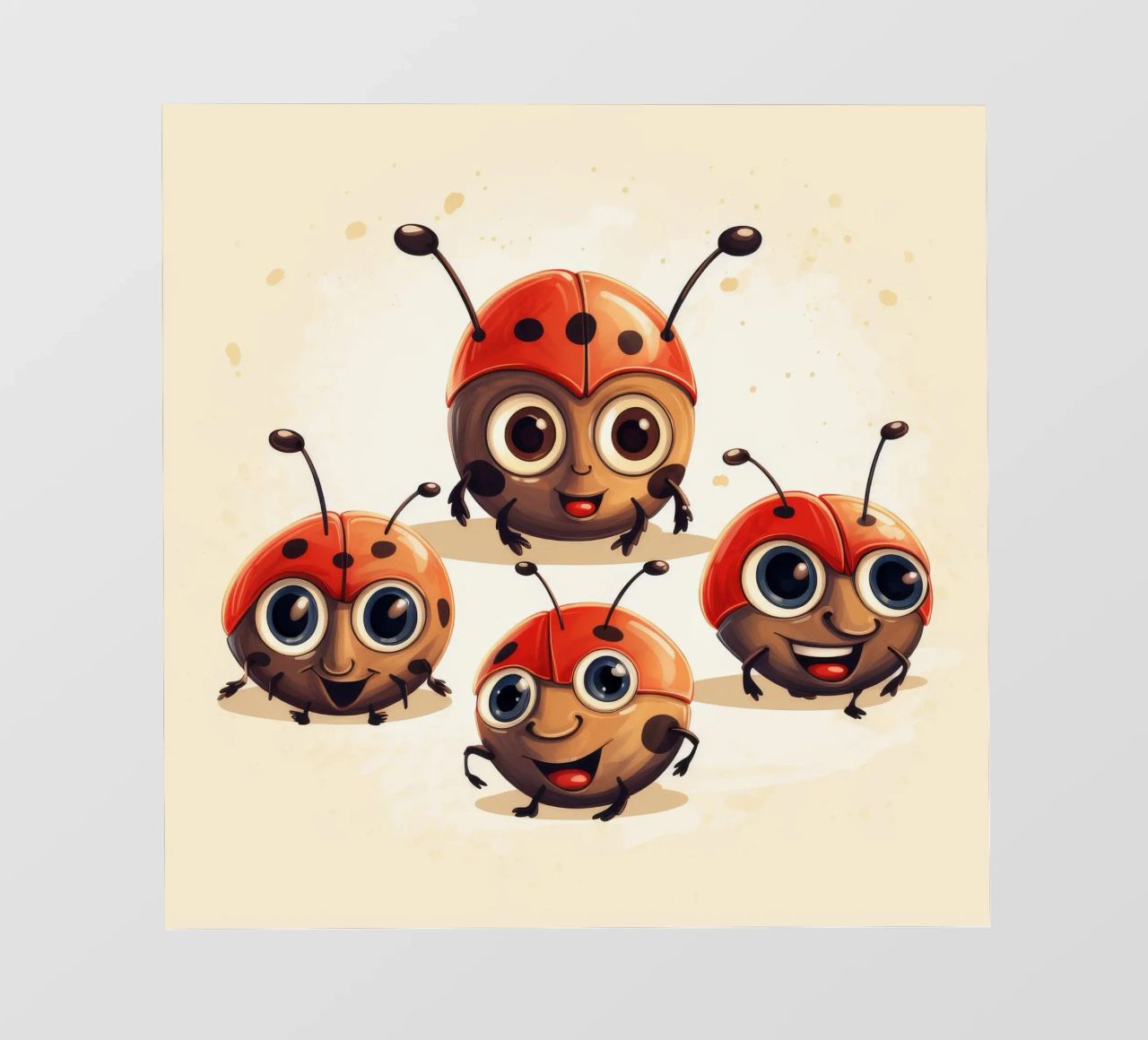 Retro Ladybug Gang pellicola backlit da Funny Animals
