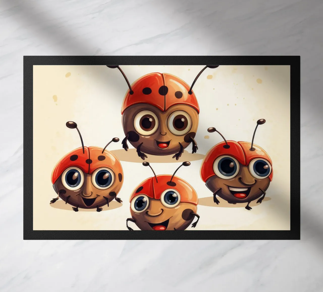 Pandilla de mariquitas retro felpudo de Funny Animals