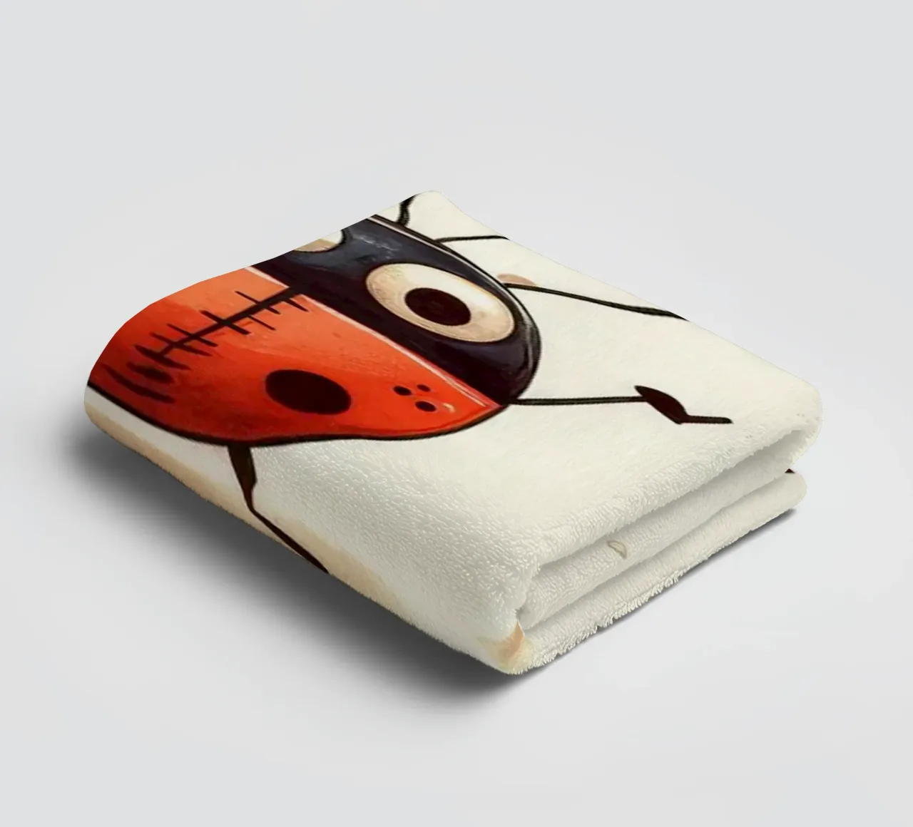 Retro Ladybug Gang towel by Funny Animals