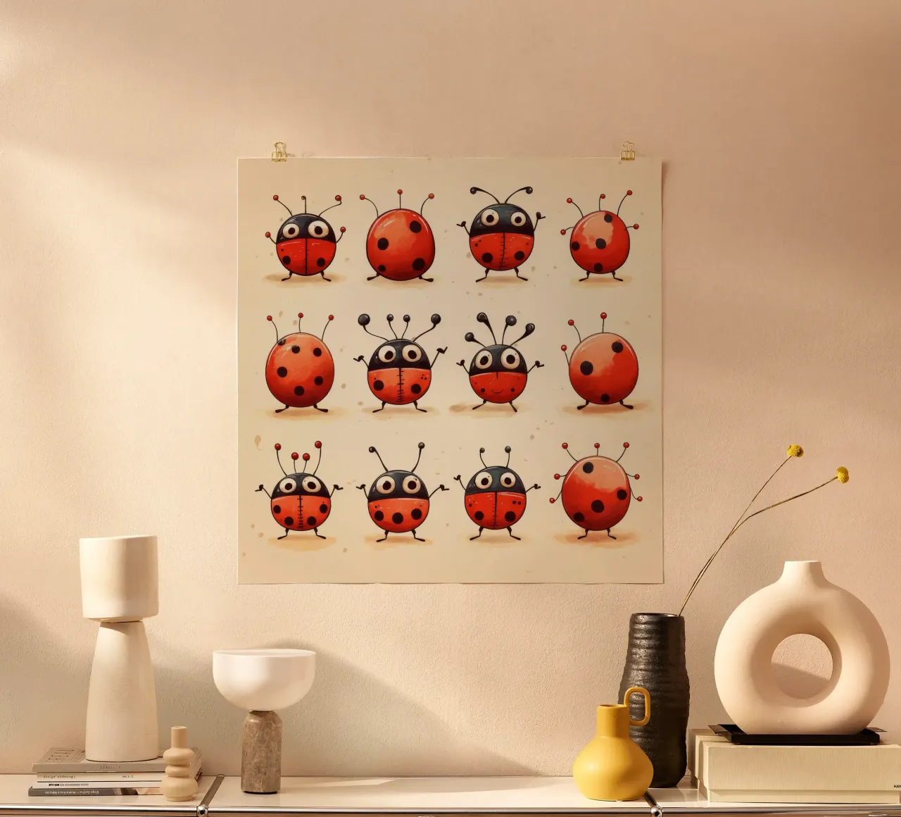 Retro Ladybug Gang carta hahnemühle da Funny Animals