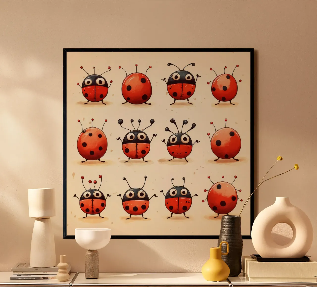 Retro Ladybug Gang carta hahnemühle da Funny Animals