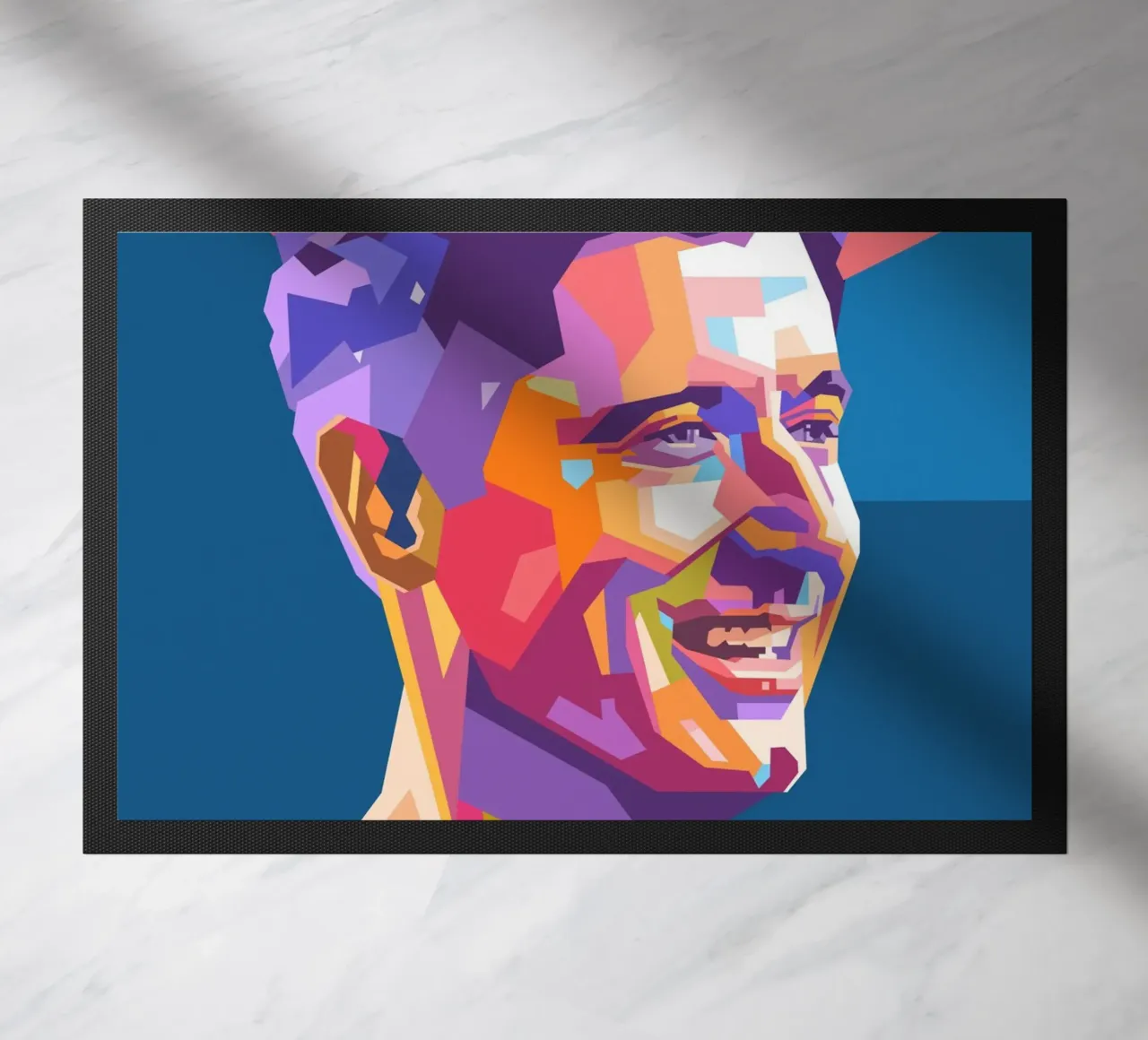 Ritratto pop art di Robert Lewandowski zerbino da Hantamrata