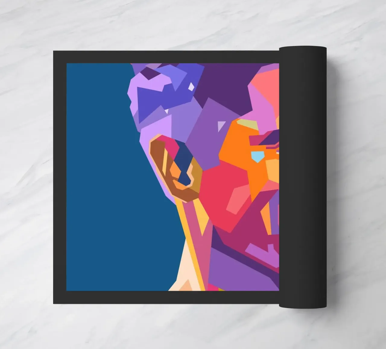 Ritratto pop art di Robert Lewandowski zerbino da Hantamrata