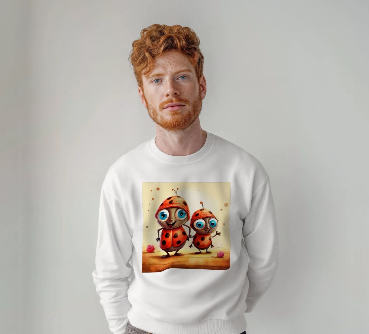 Retro Ladybug Duo felpa da Funny Animals