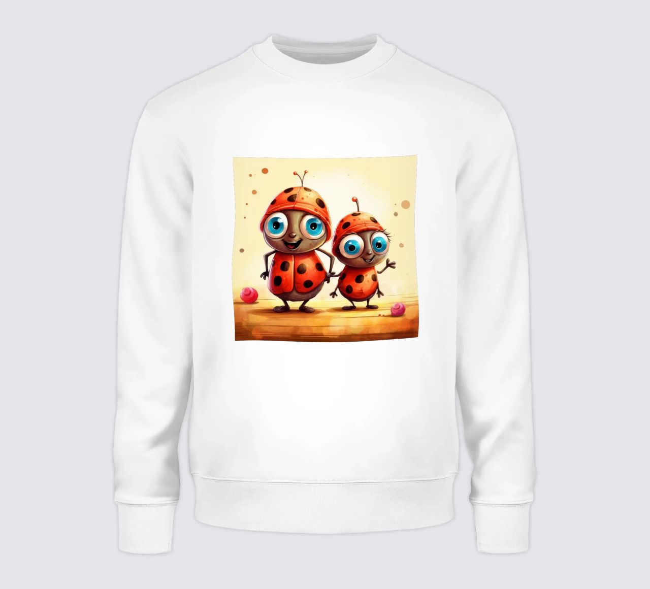 Retro Ladybug Duo felpa da Funny Animals