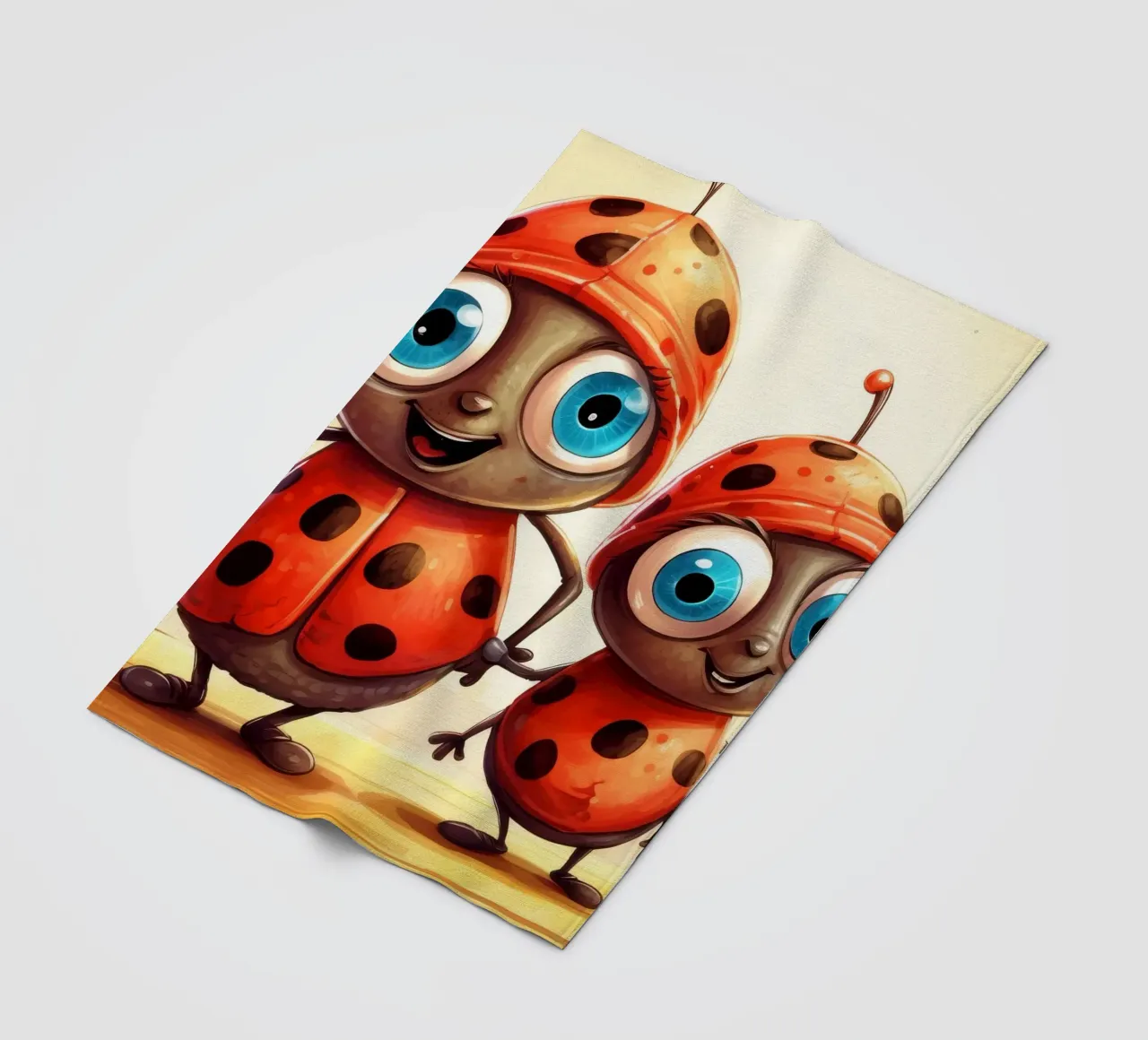 Retro Ladybug Duo coperta in pile da Funny Animals