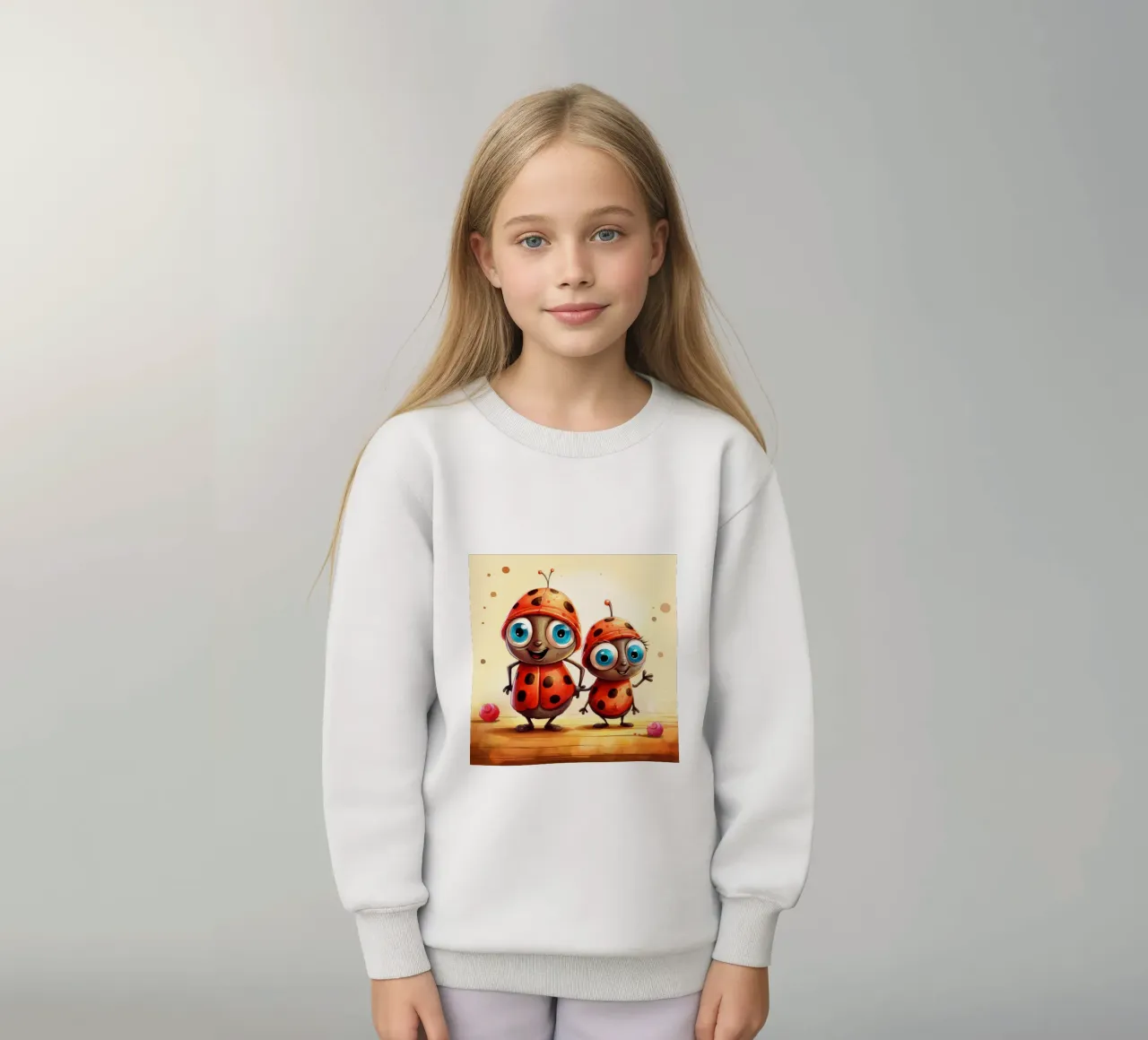 Retro Ladybug Duo felpa bambino da Funny Animals
