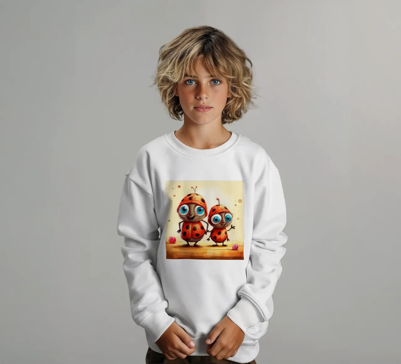 Retro Ladybug Duo felpa bambino da Funny Animals