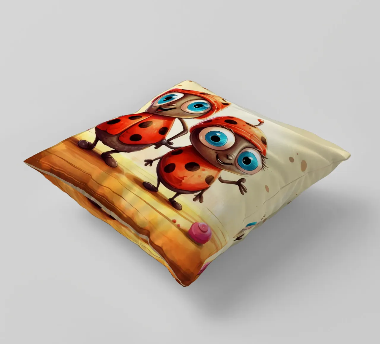 Retro Ladybug Duo cuscino da Funny Animals