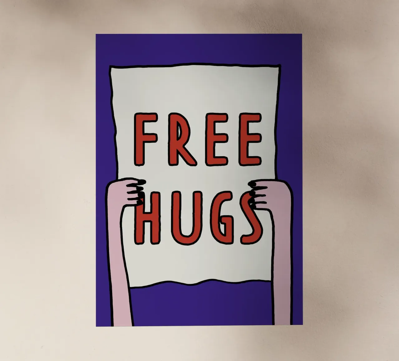 Free Hugs pellicola backlit da thesoulhugclub