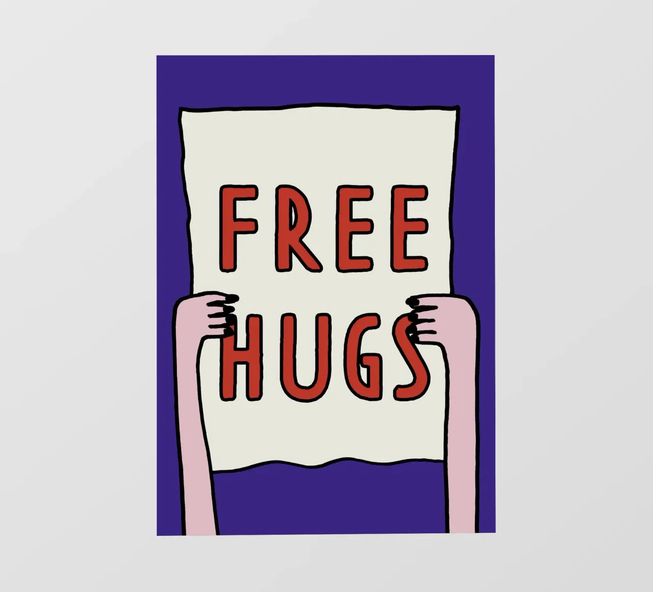 Free Hugs pellicola backlit da thesoulhugclub