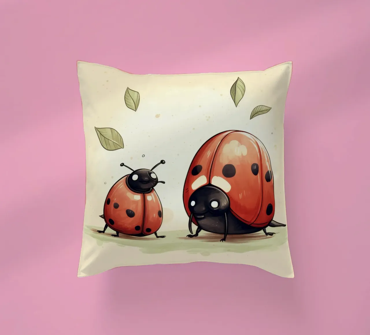 Retro Ladybug Duo cuscino da Funny Animals