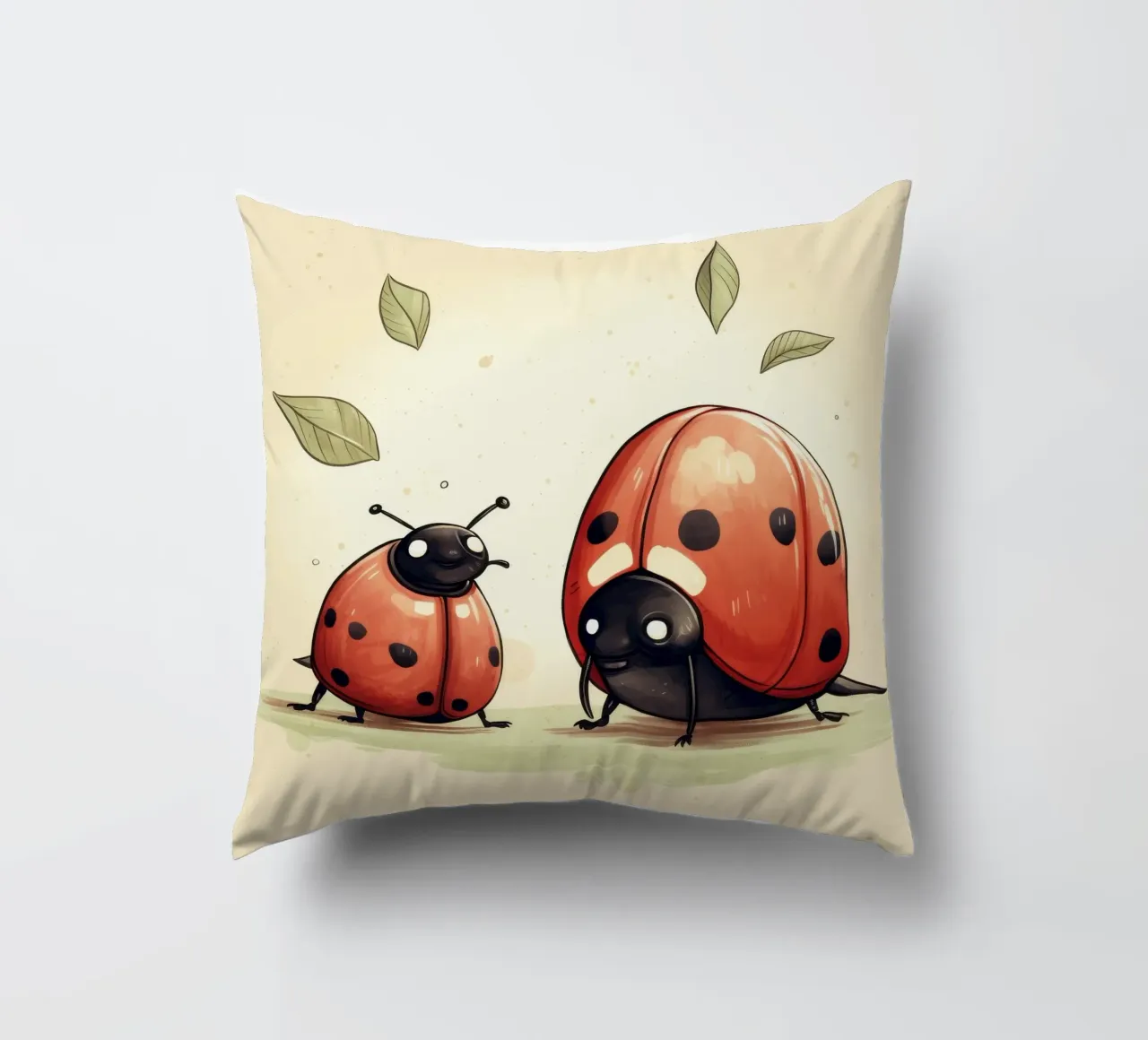 Retro Ladybug Duo cuscino da Funny Animals