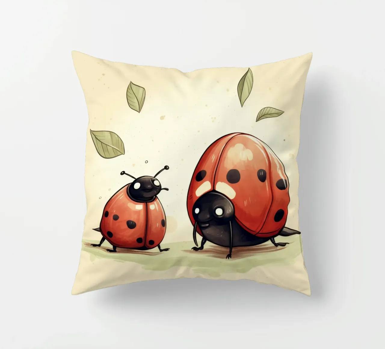 Retro Ladybug Duo cuscino da Funny Animals
