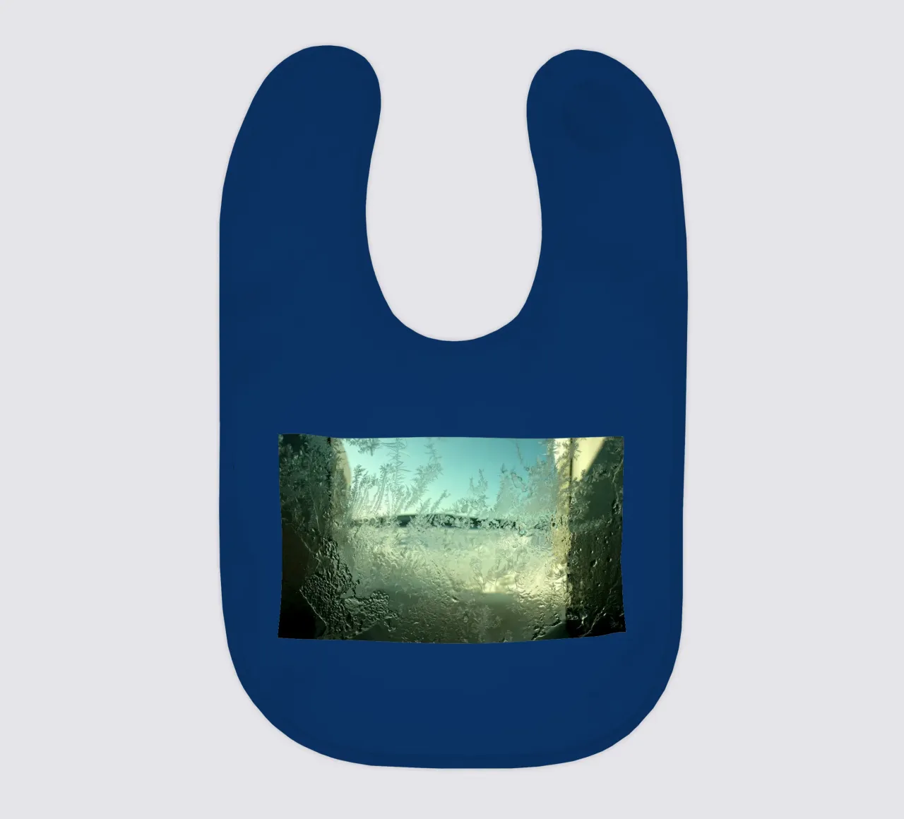 Winter window baby bib by Massimo Frascogna