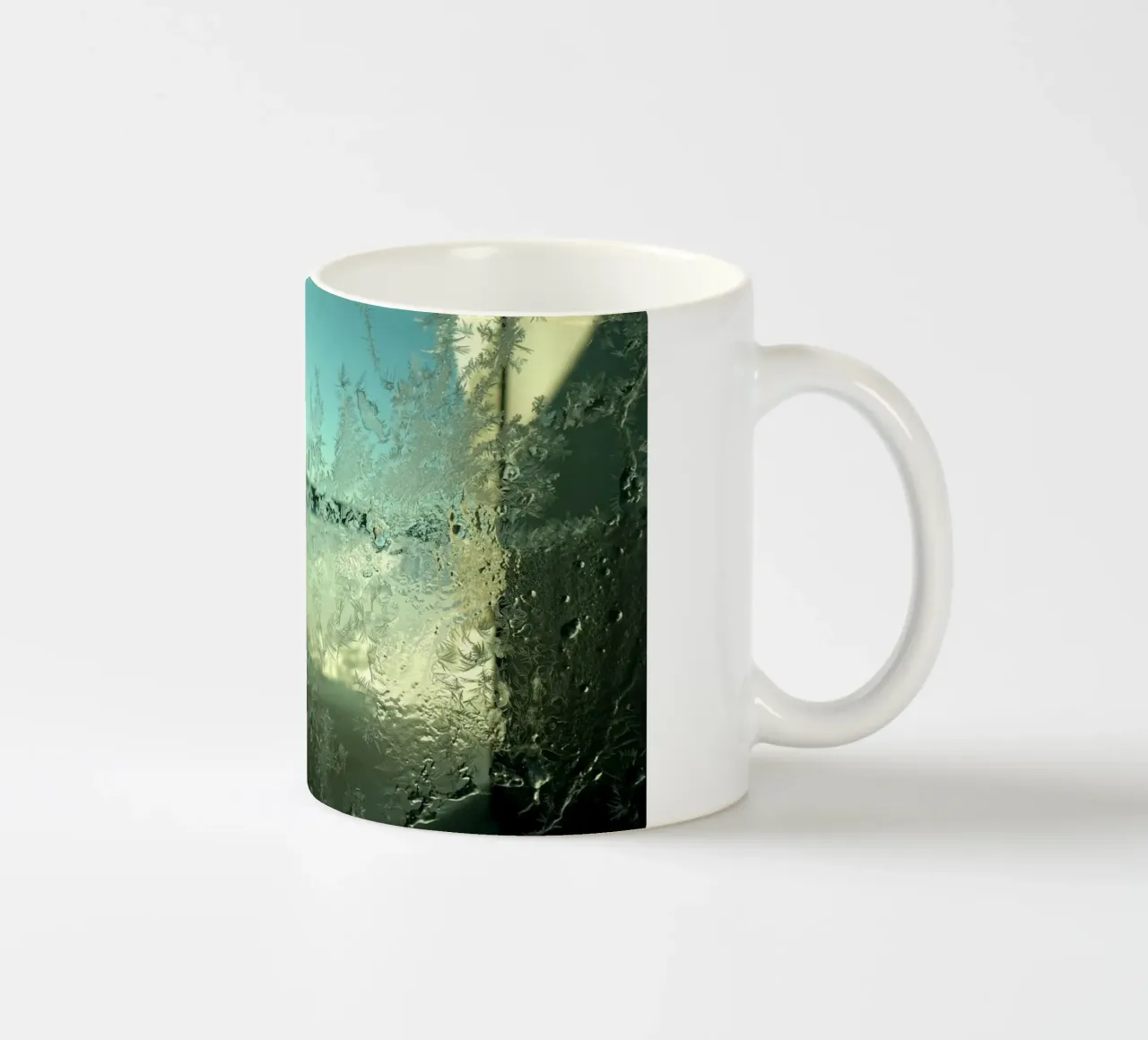 Winter window ceramic mug by Massimo Frascogna