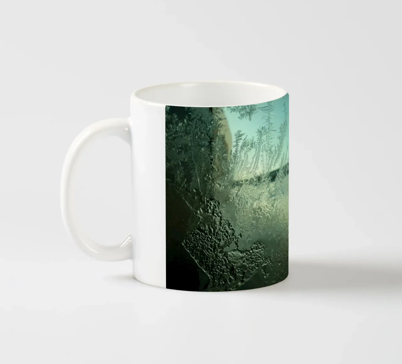 Winter window ceramic mug by Massimo Frascogna