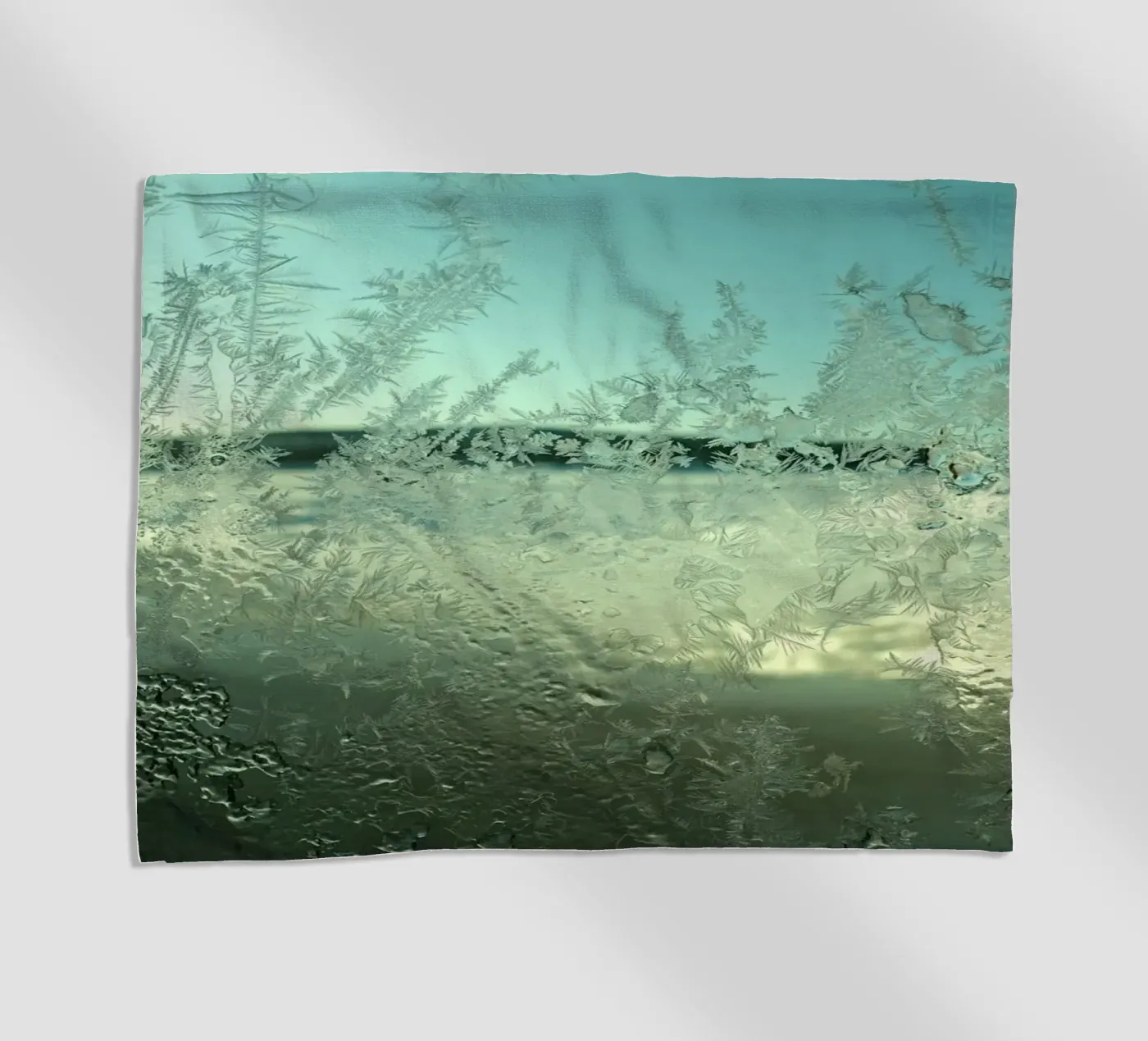 Winterfenster Strandtuch von Massimo Frascogna