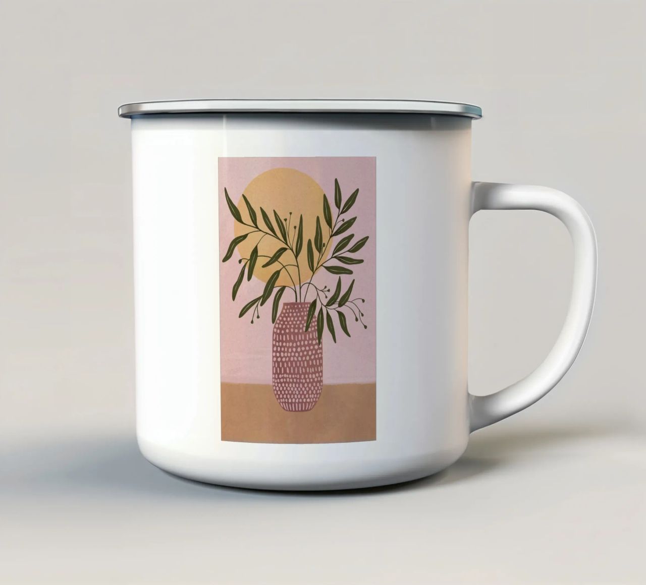 Olive Branch tazza in smalto da Laura Graves